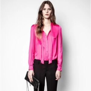 Zadig & Voltaire Taos Satin Blouse